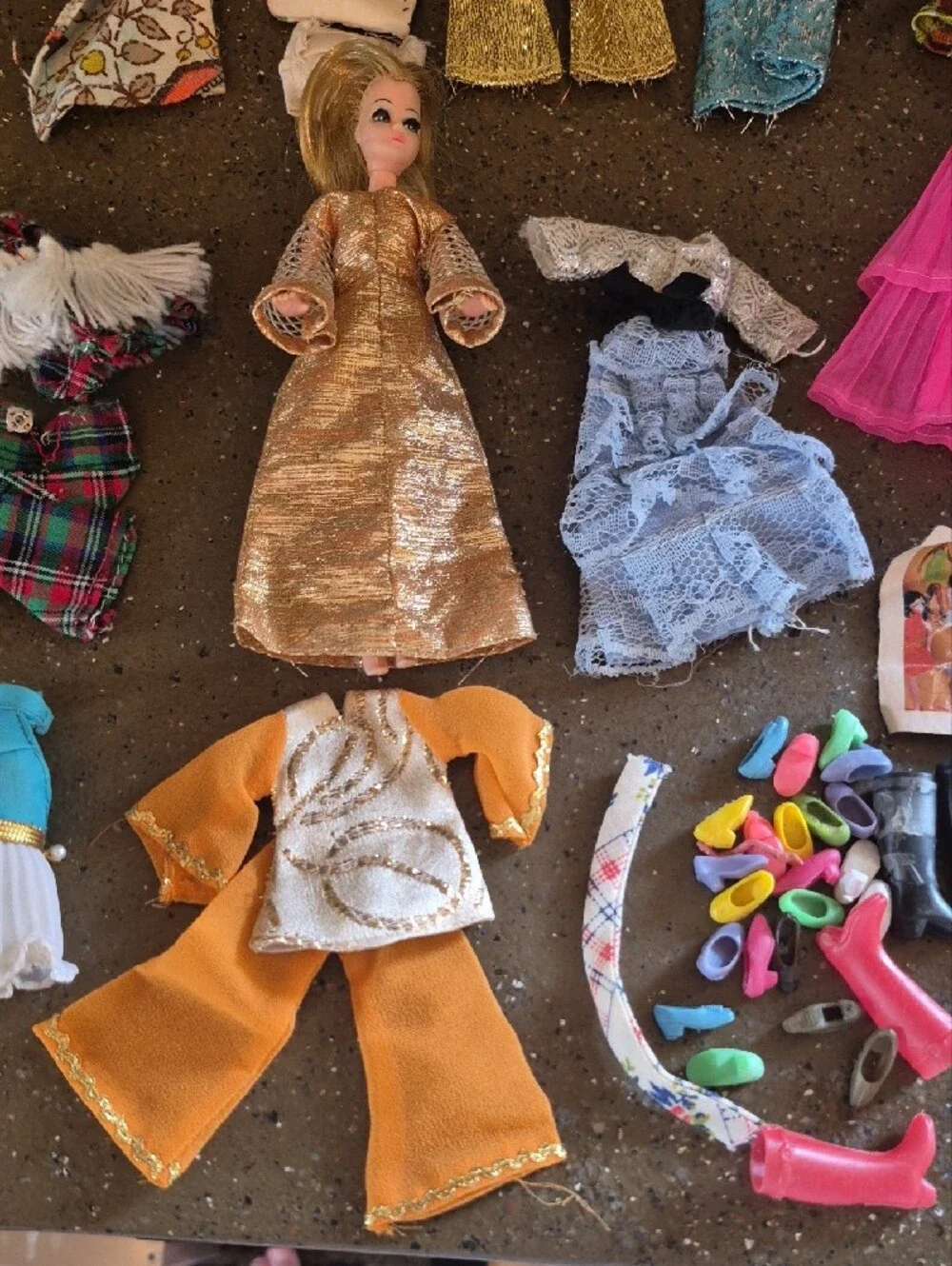 60s, 70s Dawn Doll And Clothes Lot Original Vintage